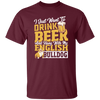 Love Bulldog, Love Beer, Love To Drink Beer, Best Of Beer  Lover Gift Unisex T-Shirt