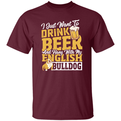 Love Bulldog, Love Beer, Love To Drink Beer, Best Of Beer  Lover Gift Unisex T-Shirt