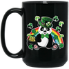 Panda Leprechaun, Saint Patricks Day, Shamrock Lover, Patrick Panda Black Mug