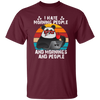 Retro Panda, I Hate Morning People, And Mornings, And People, Hate Go For Job Unisex T-Shirt