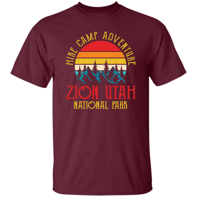 Hike Camp Adventure Zion Utah National Park, Retro Zion Unisex T-Shirt