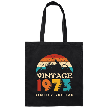 Vintage 1973 Love Gift Limited Edition Best Retro 1973 Canvas Tote Bag