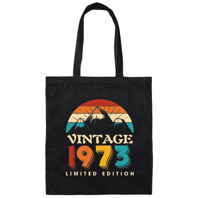 Vintage 1973 Love Gift Limited Edition Best Retro 1973 Canvas Tote Bag