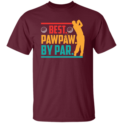 Best Pawpaw By Par, Love Golf, Golfing, Retro Golf Sport Unisex T-Shirt