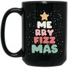 Merry Fizz Mas, Merry Christmas Tree, Cute Fizz Mas, Love Arbonne, Merry Christmas, Trendy Christmas Black Mug