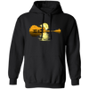 Love Guitar, Guitar Lake Shadow, Moon Lake Night Mathmetics Guitar Awesome Pullover Hoodie