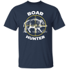 Boar Hunter, Wild Animal Hunter, Boar Lover, Retro Boar Unisex T-Shirt
