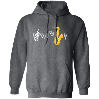 Heartbeat Trumpet, Trumpet Musician, Love Trumpet Pullover Hoodie