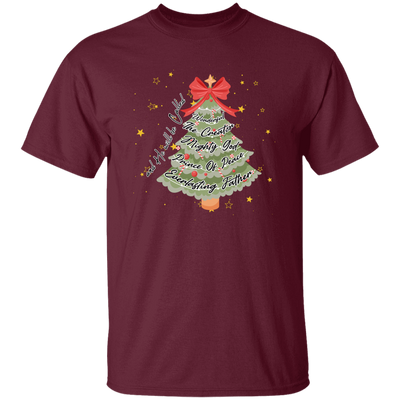 And He Will Be Called Wonderful, The Creator Mighty God, Prince Of Peace Everlasting Father Christmas Unisex T-Shirt