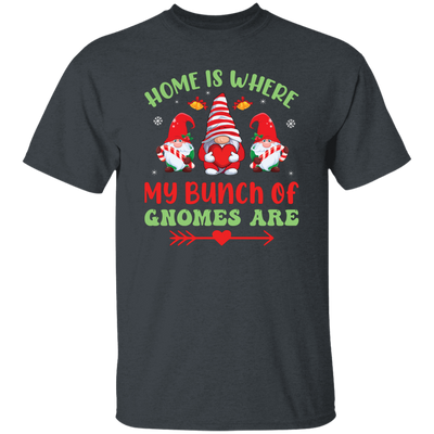 Home Is Where My Bunch Of Gnome Are, Merry Christmas Unisex T-Shirt