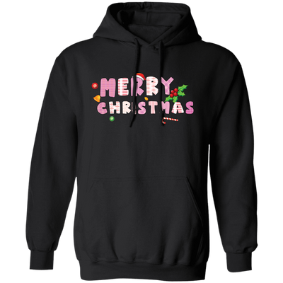 Merry Christmas, Pinky Christmas, Pink Lover, Christmas Lover, Merry Christmas, Trendy Christmas Pullover Hoodie