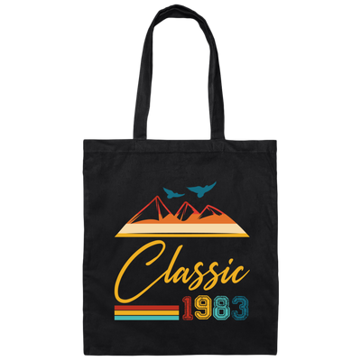 Classic 1983, Love To Born In 1983, Retro 1983 Birthday Gift, 1983 Vintage Canvas Tote Bag