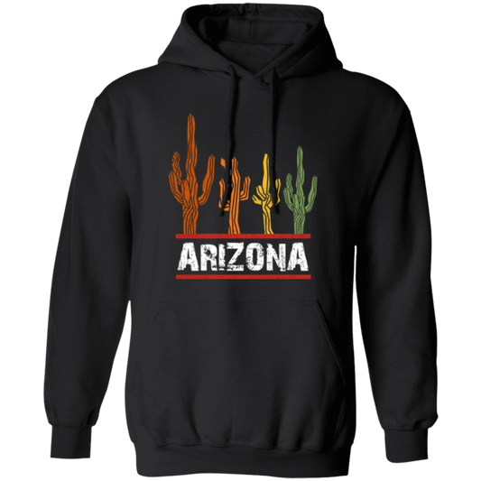 Arizona US State, Cactus Retro, Love Cactus, Best Of Cactus, Love Arizona Pullover Hoodie