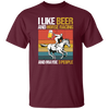 Retro Beer Lover, I Like Beer And Horse Racing And Maybe 3 People Unisex T-Shirt