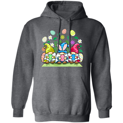 Cute Easter, Funny Easter, Easter Gnome Hold Egg, Easter Pullover Hoodie