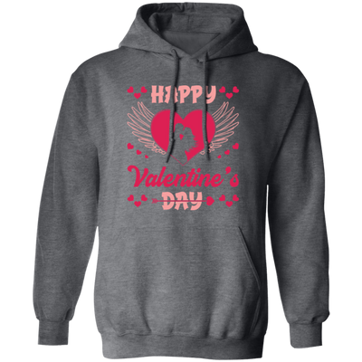 Happy Valentine's Day, Heart Swings, Pink Valentine Pullover Hoodie