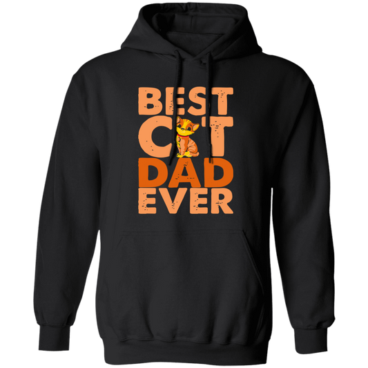 Love Cat, Best Cat Gift, Best Cat Dad Ever, My Cat Dad, Best Daddu Ever Pullover Hoodie