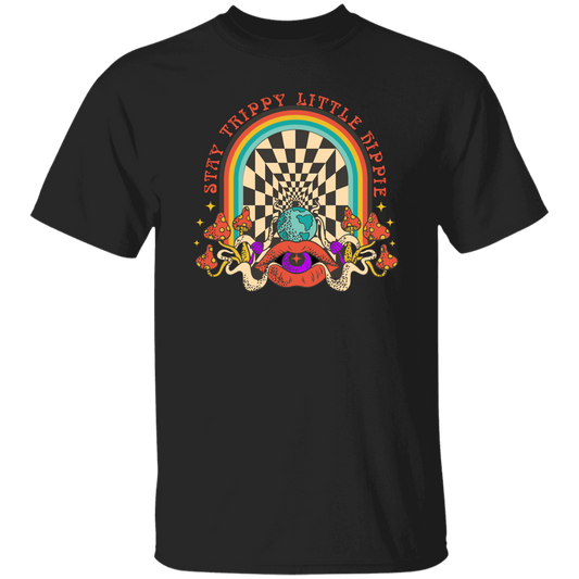 Stay Trippy Little Hippie, Groovy Hippie, Mushroom Unisex T-Shirt