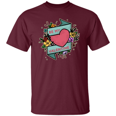 Be My Valentine, Be My Love, Flower Valentine, Valentine's Day, Trendy Valentine Unisex T-Shirt
