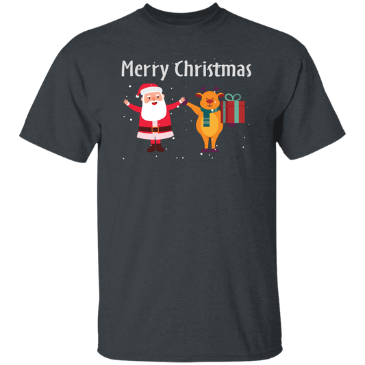 Merry Christmas, Funny Santa, Funny Reindeer, Winter Season Unisex T-Shirt