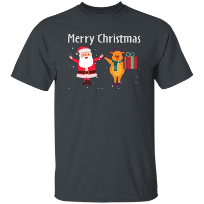 Merry Christmas, Funny Santa, Funny Reindeer, Winter Season Unisex T-Shirt