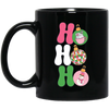 Ho Ho Ho, Funny Santa, Funny Christmas, Love Christmas Black Mug