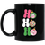 Ho Ho Ho, Funny Santa, Funny Christmas, Love Christmas Black Mug