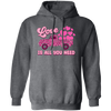 Love Is All You Need, Truck Drive Heart, Car Bring My Love, Valentine's Day, Trendy Valentine Pullover Hoodie