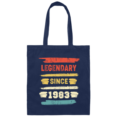Retro 1983, Legendary 1983 Gift, Birthday Gift For Legend Canvas Tote Bag