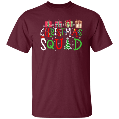 Christmas Squad, Christmas Gift Box, Xmas Light With Gift Box, Merry Christmas, Trendy Christmas Unisex T-Shirt