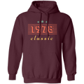 This stylish Retro 1978 Pullover Hoodie is perfect for any 1978 Lover Gift enthusiast. Crafted from a cozy cotton blend fabric, this gift will add a classic touch to any wardrobe. With its timeless classic styling, this pullover hoodie is sure to become a wardrobe staple for years to come.