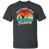 Milf Man I Love Fishing, Retro Fishing, Fishing Silhouette Unisex T-Shirt