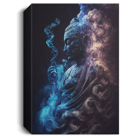 Buddha Lover, Smoke In Buddha Shape, Mysthery Buddha, Buddha Region Canvas