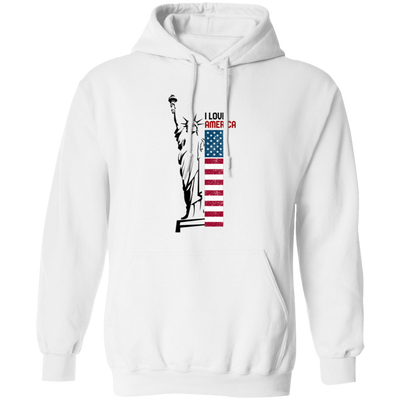 I Love America, Statue of Liberty, American Liberty Pullover Hoodie