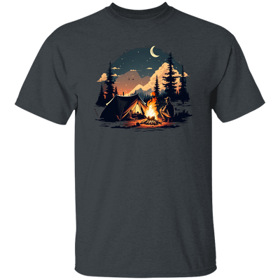 Outdoor Enthusiast Enjoying A Peaceful Camping Trip Under The Stars Unisex T-Shirt