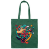 Traditional Tattoo, Awesome Flowers, Sabre, Snake Tattooed Gift Canvas Tote Bag