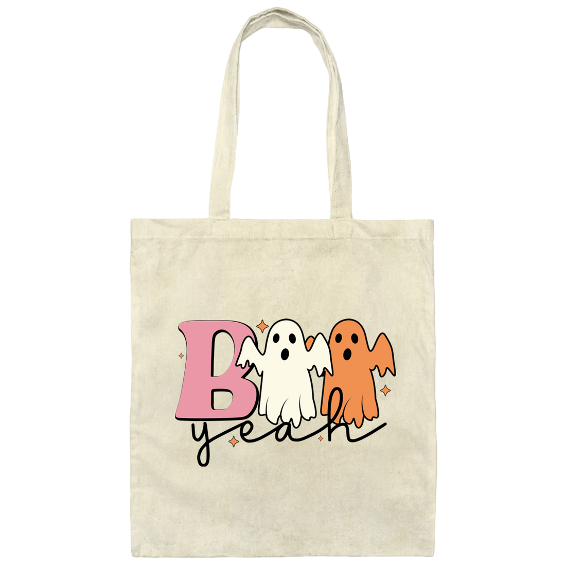 Boo Yeah, Spooky Halloween, Happy Halloween Canvas Tote Bag
