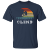 Bouldering Lover, Mountaineer Vintage Gift, Sporty Climb Climber Unisex T-Shirt