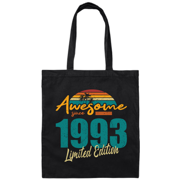 Birthday Gift Retro Style Since 1993 Canvas Tote Bag