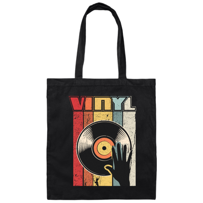 Retro Vinyl Record Player Analog Player Turntable Canvas Tote Bag