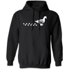 Duck Silhouette, Ducks Trace, Duck Footprint Pullover Hoodie