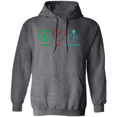 Peace Love Kitchen Boss, Kitchenboss, Love Chef, Pampered Chef Pullover Hoodie