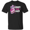 Crazy Owl Lady, Merry Xmas Gift For Owl Lover Purple Tone, Owl In Space Unisex T-Shirt