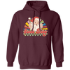 Santa Baby, Santa Claus, Merry Christmas, Groovy Christmas Pullover Hoodie