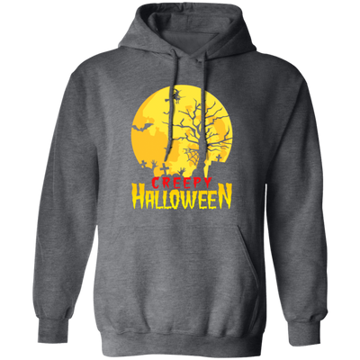 Creepy Gift, Funny Ghost Witch, Funny Halloween, Halloween Gift Pullover Hoodie