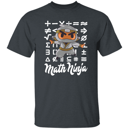 Funny Math Ninja, Love Math, Ninja Love Math, Best Math Lover, Ninja Gift Unisex T-Shirt