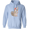 Squirrel Christmas, Merry Christmas, Christmas Lights, Funny Squirrel Pullover Hoodie