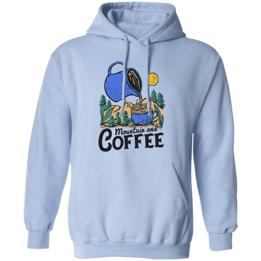 Mountain And Coffee, Wet The Plant, Wet By Coffee Pullover Hoodie