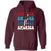 America, Flash America, American Flag, July 4th Pullover Hoodie