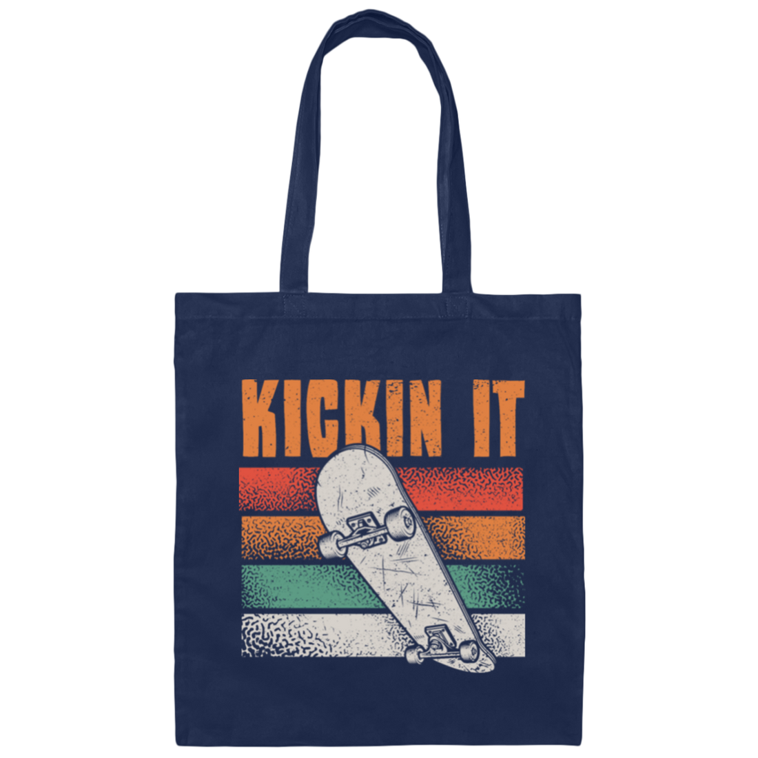 Retro Kickin It, Love Skateboard, Best Skate Ever, Love Skate Sport Canvas Tote Bag